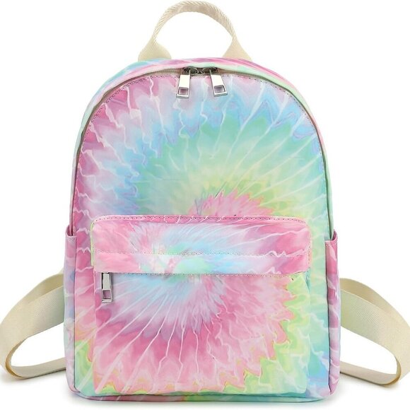 Girls Mini Backpack Waterproof Tie Dye Small Purse for Women Teens Kids Travel main image 5